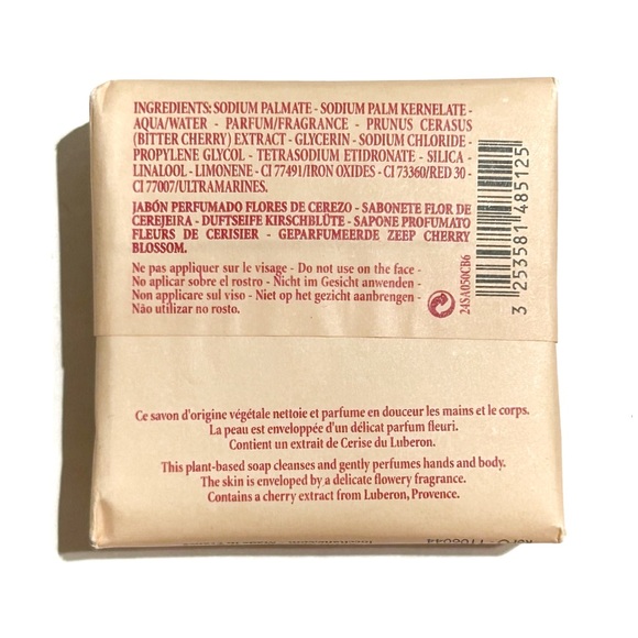 L’Occitane en Provence Fleurs de Cerisier Cherry Blossom Perfumed Soap Bar 50g - Picture 3 of 10